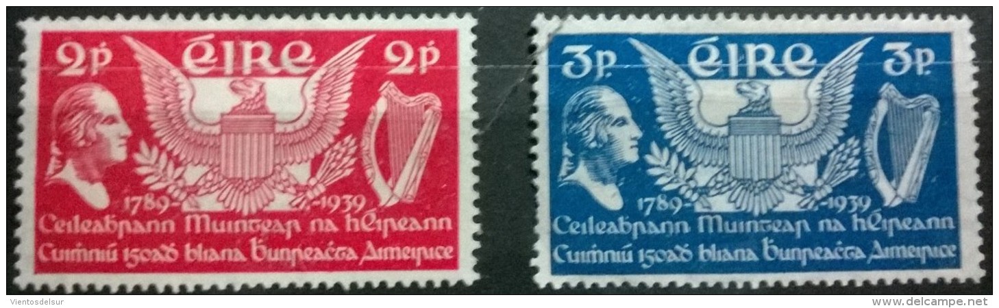 IRELAND - YVERT #75/76 - MINT HINGED - Airmail