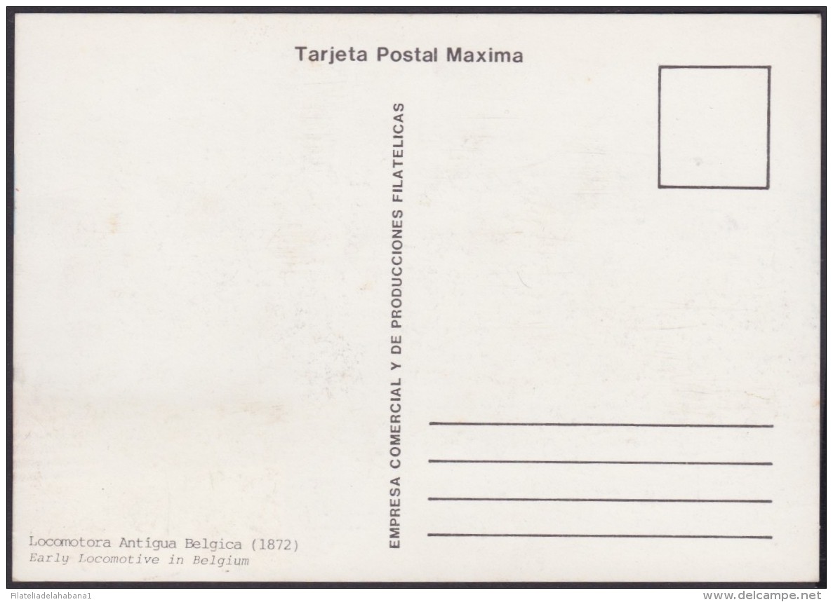 TMA-92 CUBA 1986 SPECIAL CANCEL  MAXIM CARD FERROCARRIL RAILROAD VANCOUVER CANADA EXPO. - Maximum Cards