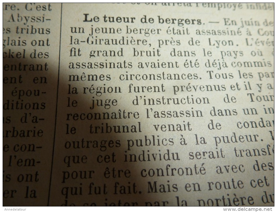 1897 GDV :Le douanier Marcoux;Balle de fusil See Metford;Escroquerie au PLM;C.-la-Giraudière; Touaregs et Spahis, etc