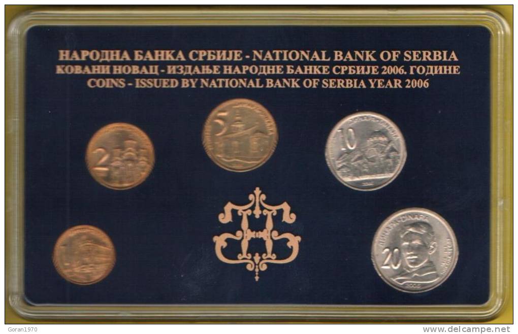 SERBIA COINS SET 2006 YEAR , NATIONAL BANK OF SERBIA,   UNC - Serbie