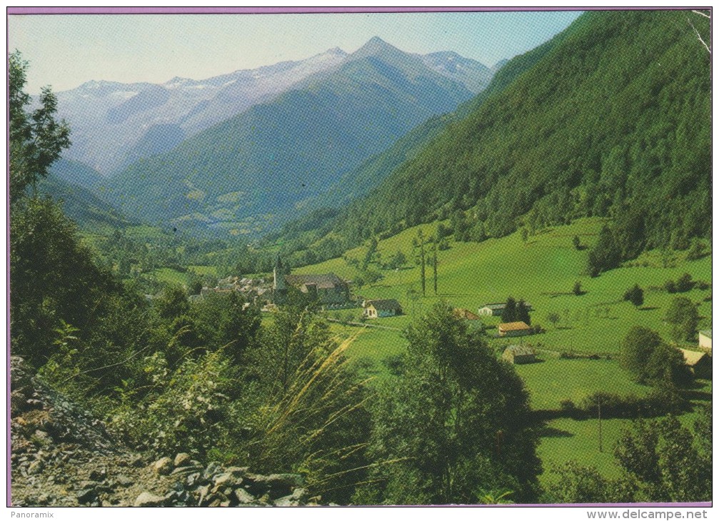 09 °° USTOU - Vue Générale Vallée De St-Lizier - écrite 1982 - Altri & Non Classificati