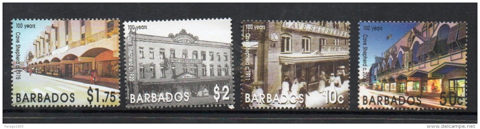 2006 Barbados Cave Shepherd Retail Store  Complete Set Of 4 MNH - Barbades (1966-...)