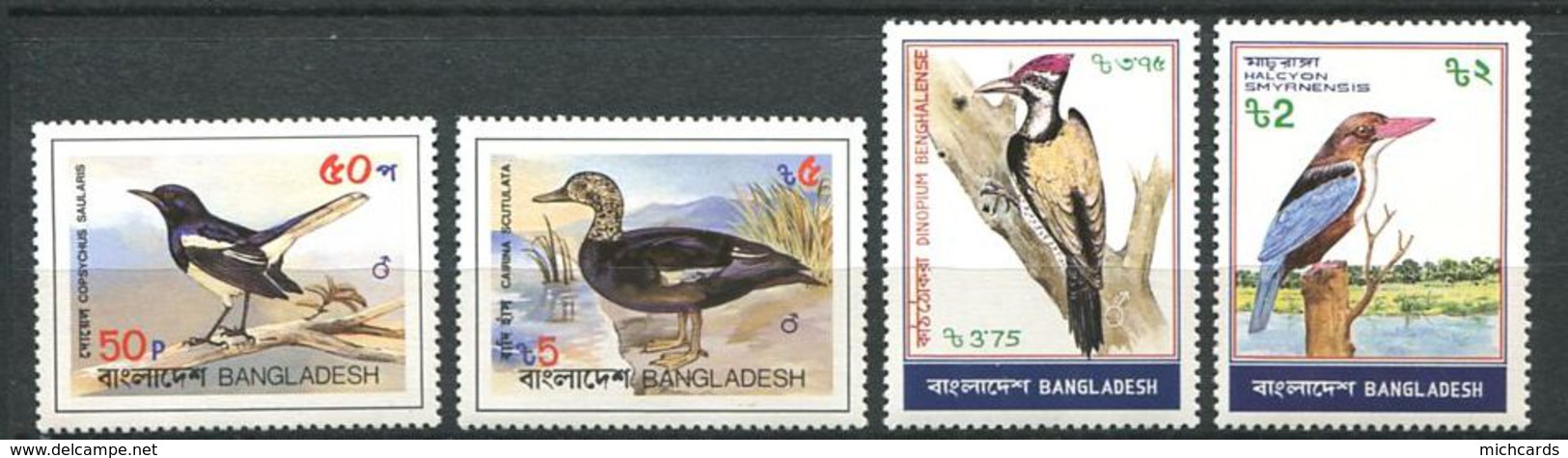 170 BANGLADESH 1983 - Yvert 183/86 - Oiseau - Neuf ** (MNH) Sans Trace De Charniere - Bangladesh