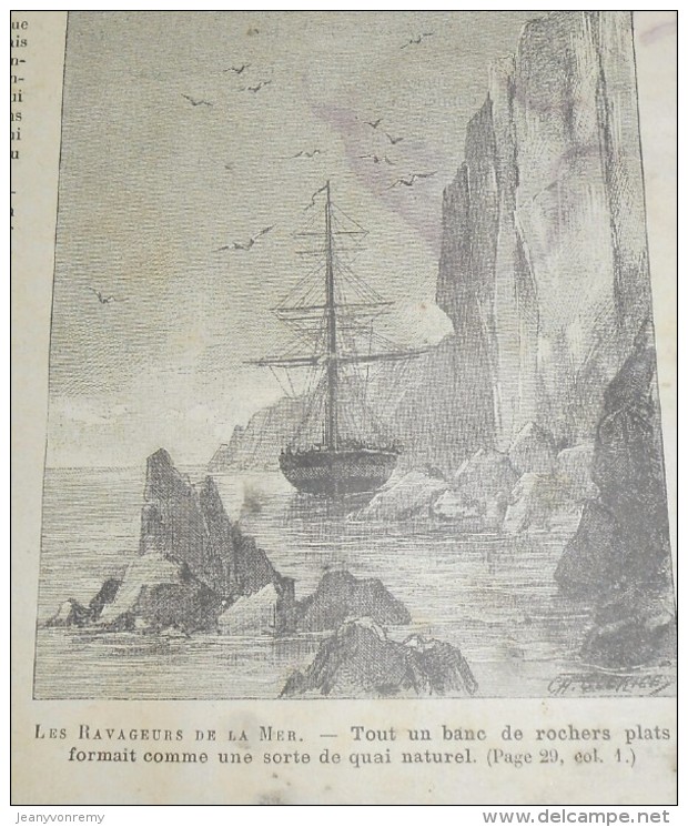 Journal Des Voyages. N°705. 1891. Pèlerinage De La Mecque. Le Cinq Mâts La France. Le Plus Grand Navire à Voiles. - 1850 - 1899