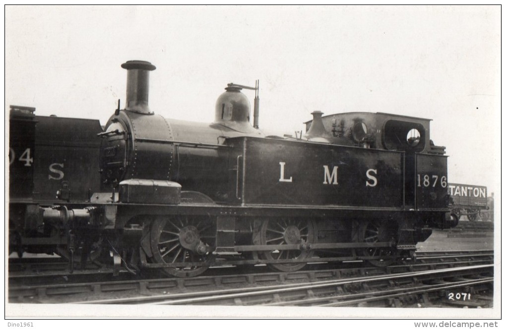 CPA 1928 - Carte Photo -  Locomotive  L M S N° 1876 - Photo RAILWAY à LIVERPOOL - Trains