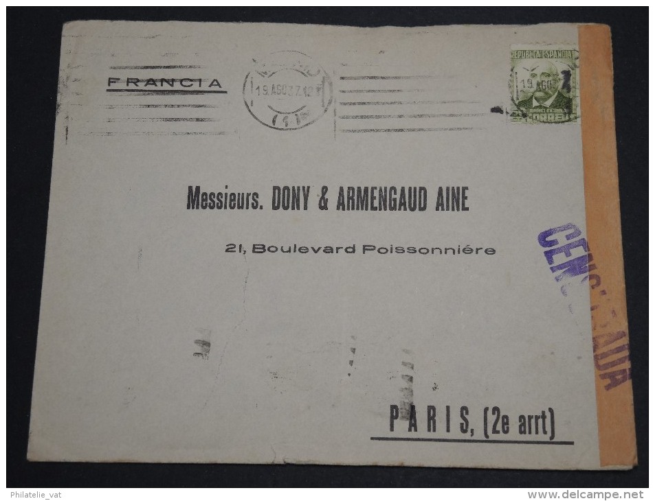 ESPAGNE – Env Avec Censure Républicaine – A Bien étudier – Détaillons Collection - Lot N° 18375 - Republicans Censor Marks