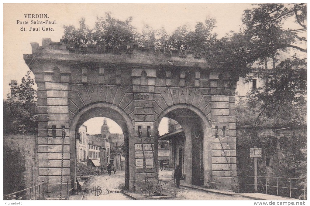 G , Cp , 55 , VERDUN , Porte Saint-Paul - Verdun