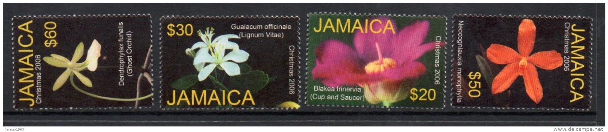 2006 Jamaica Christmas Orchids Complete Set Of 4   MNH - Jamaica (1962-...)