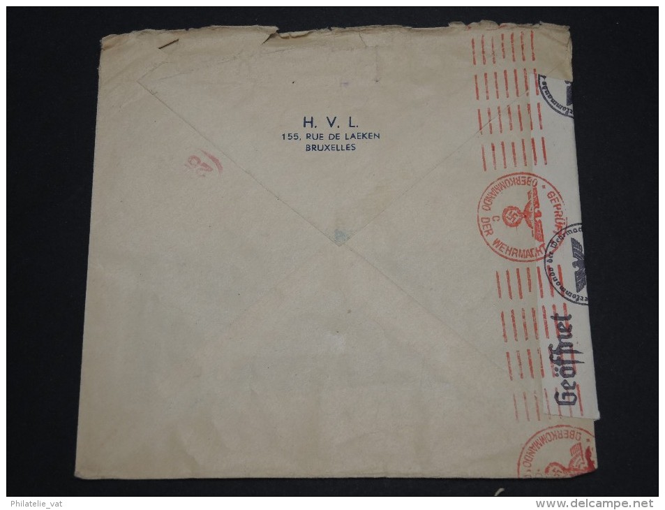 BELGIQUE – Env Avec Censure Allemande – Détaillons Collection – A Voir  - Lot N° 18390 - Guerra '40-'45 (Storia Postale)