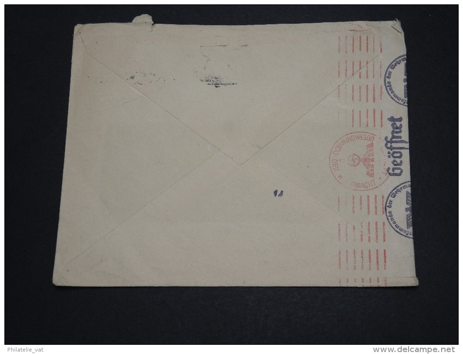 BELGIQUE – Env Avec Censure Allemande – Détaillons Collection – A Voir  - Lot N° 18391 - Guerra 40 – 45 (Cartas & Documentos)