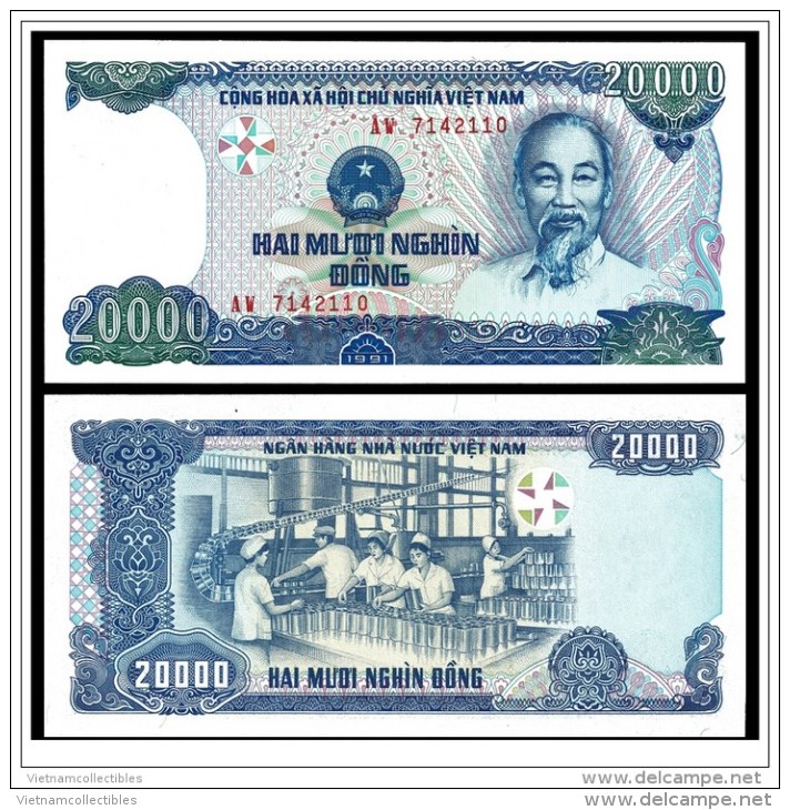 Vietnam Viet Nam UNC 20000 Dong Banknote - Vietnam