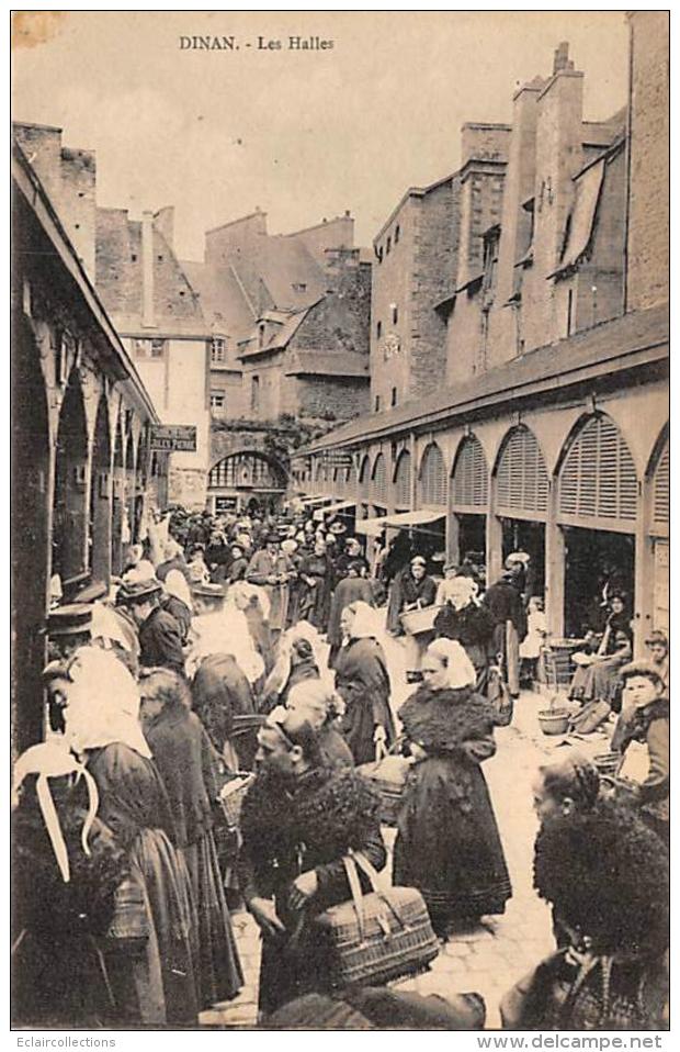 Dinan    22    Les Halles. Marché - Dinan