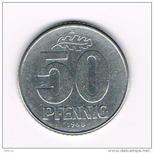 °°° D.D.R.  50 PFENNIG  1968 A - 50 Pfennig