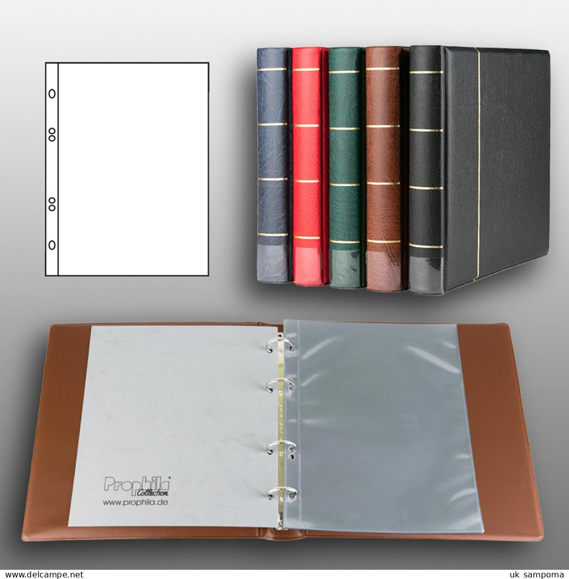 Prophila First Day Sheets Album With 20 Pockets For First Day Sheets - Groß, Grund Schwarz