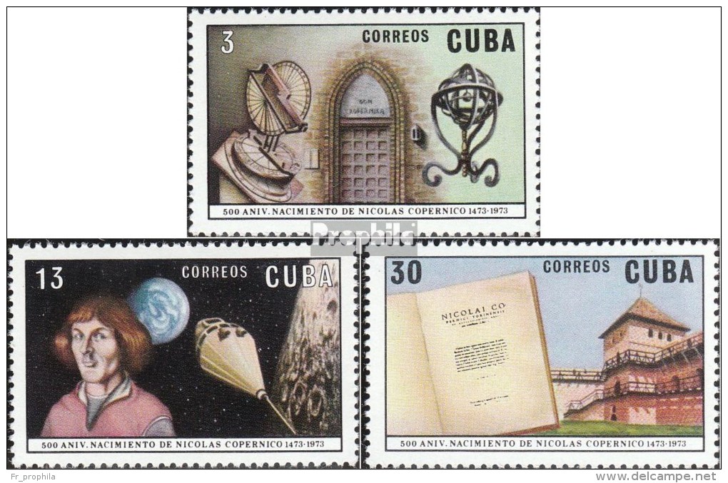 Cuba 1874-1876 (complète.Edition.) Neuf Avec Gomme Originale 1973 Nicolas Copernic - Neufs