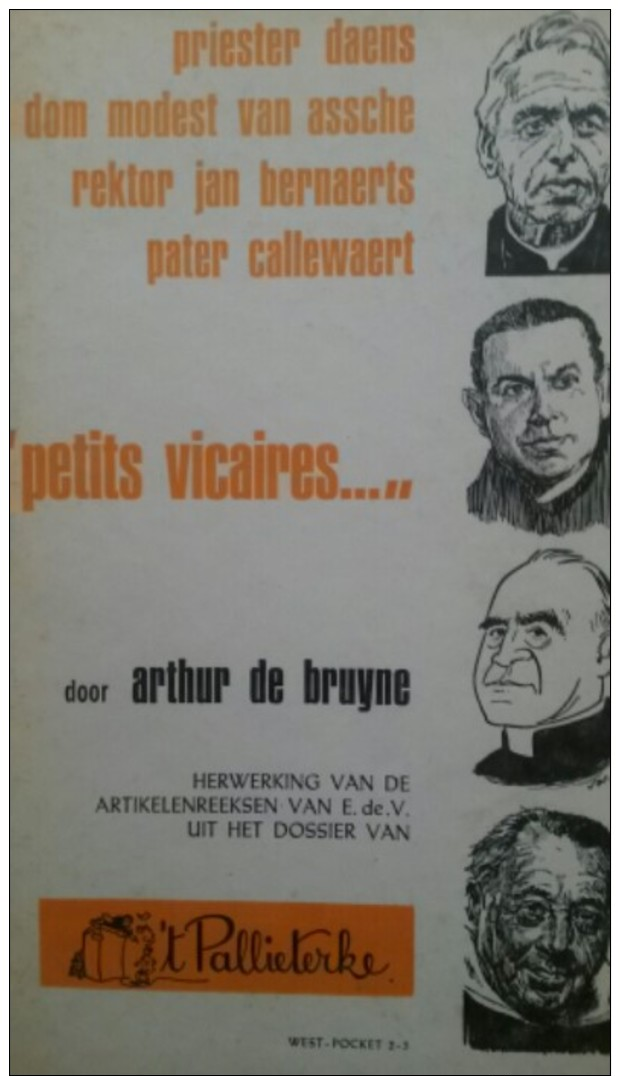 Priester Daens Dom Modest Van Assche Rector Jan Bernaerts Pater Callewaert "petits Vicaires"	 - Arthur De Bruyne   1968 - War 1939-45