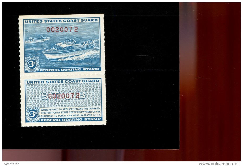 USA Coast Guard Federal Boating Stamp - Other & Unclassified