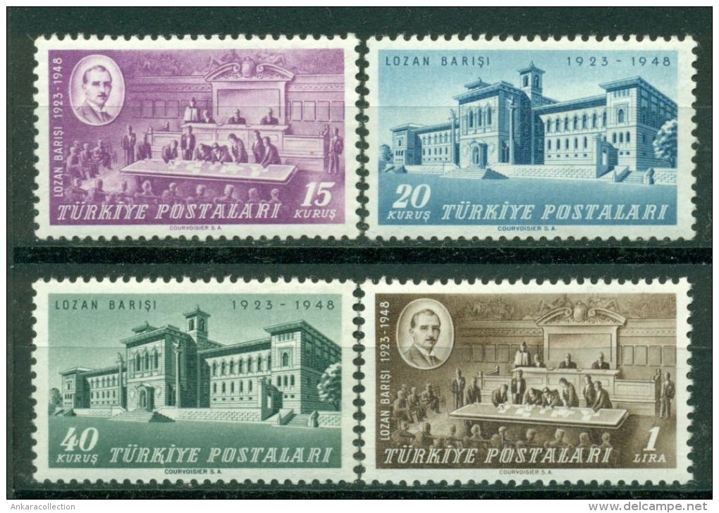 AC - TURKEY STAMP  -  THE 25th ANNIVERSARY OF LAUSANNE TREATY OF PEACE MNH 23 JULY 1948 - Unused Stamps