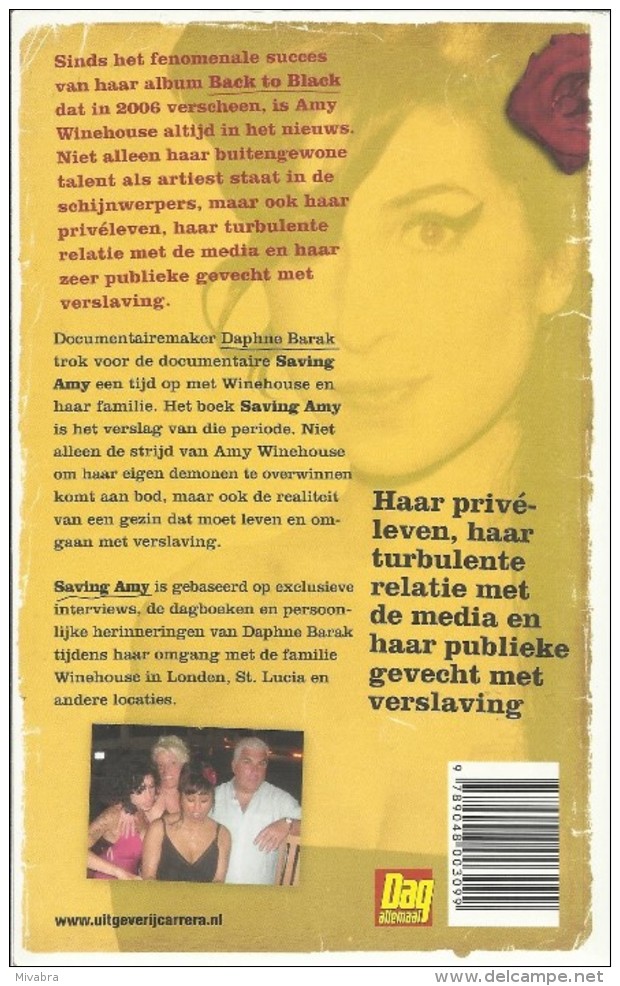 SAVING AMY - DAPHNE BARAK -  Boek Over Het Leven Van AMY WINEHOUSE - Autres & Non Classés