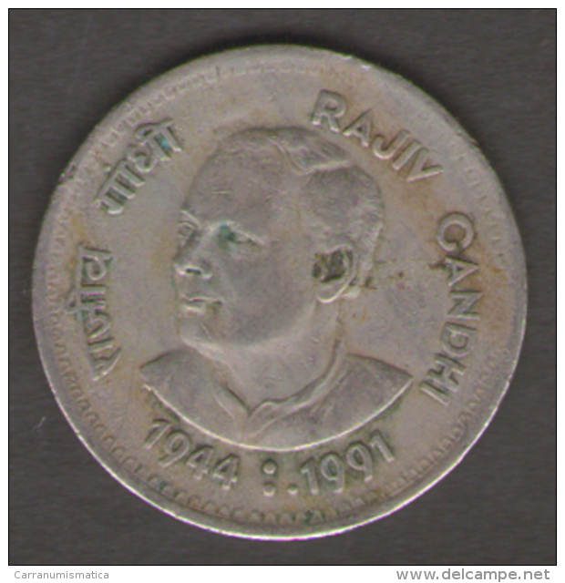 INDIA 1 RUPEE 1991 RAJIV CANDHI - Indien