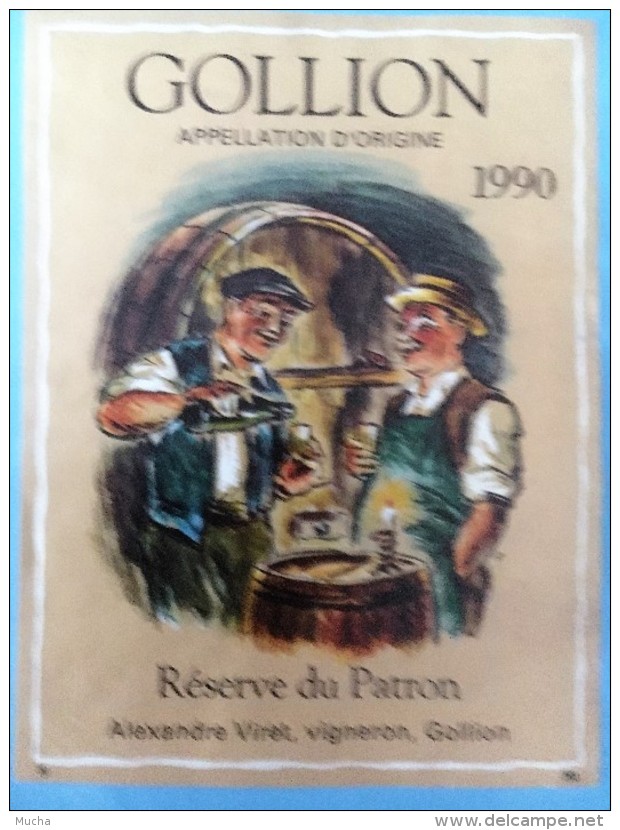 1388 - Suisse Vaud  Gollion 1990 Réserve Du Patron Alexandre Viret - Autres & Non Classés