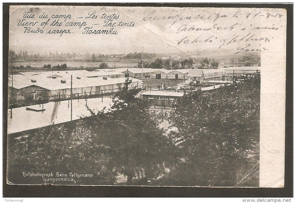 Bad Langensalza. Kriegsgefangenenlager. P.O.W. Nach Italie. Zensur-Zensirt-Censurée.photo Hans Tellgmann - Bad Langensalza