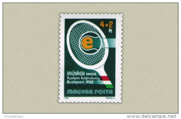 Hungary 1982. Youth / Tennis Stamp MNH (**) Michel: 3537 / 1.50 EUR - Unused Stamps