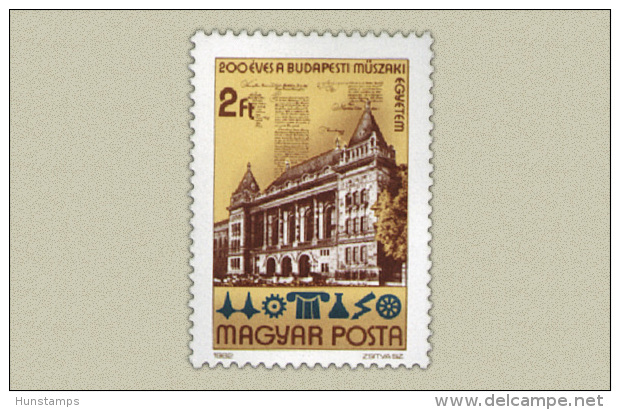 Hungary 1982. Budapest Technical University Stamp MNH (**) Michel: 3577 / 0.50 EUR - Unused Stamps