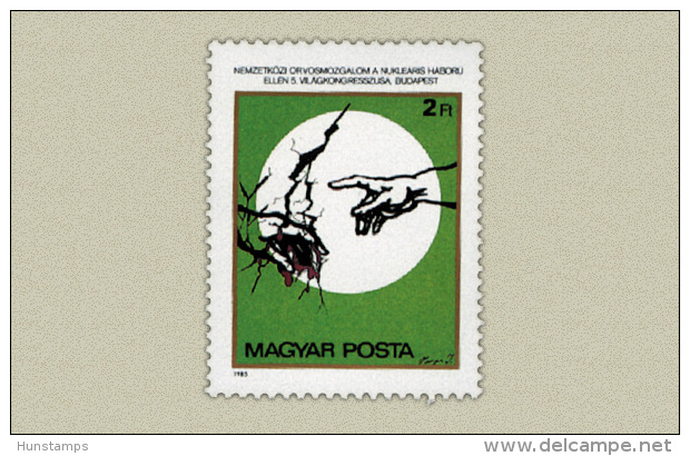 Hungary 1985. Against Nuclear War Stamp MNH (**) Michel: 3771 / 0.50 EUR - Unused Stamps