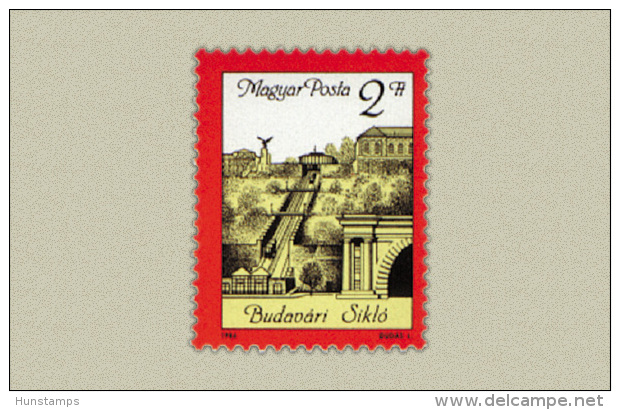 Hungary 1986. Buda Funicular Stamp MNH (**) Michel: 3821 / 0.50 EUR - Neufs