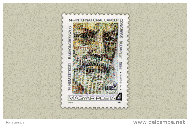 Hungary 1986. Cancer Stamp MNH (**) Michel: 3835 / 0.70 EUR - Neufs
