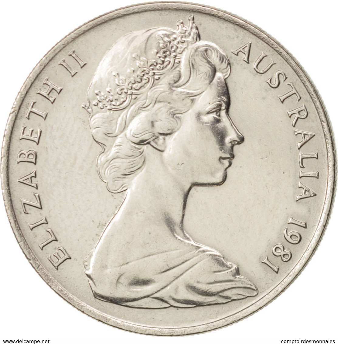 Monnaie, Australie, Elizabeth II, 10 Cents, 1981, SUP, Copper-nickel, KM:65 - 10 Cents