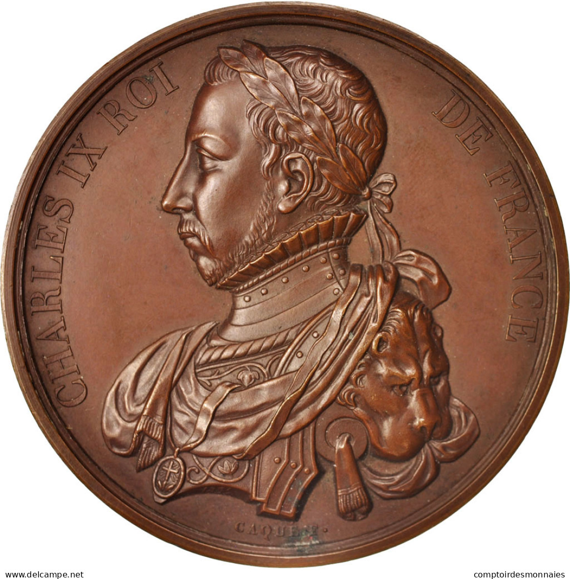 France, Medal, Charles IX, History, XIXth Century, Caqué, SPL, Cuivre - Autres & Non Classés