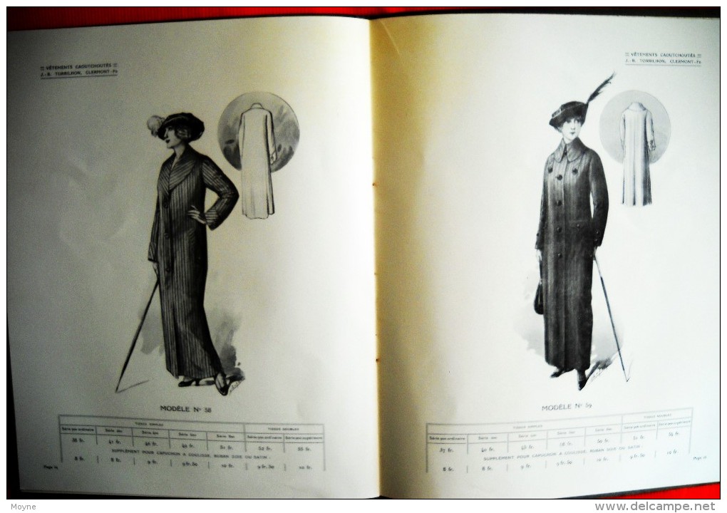 Catalogue  Vêtements Caoutchoutés Pour Hommes Et Dames - Du  1er Février 1914 - 1900-1940