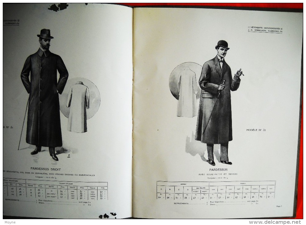 Catalogue  Vêtements Caoutchoutés Pour Hommes Et Dames - Du  1er Février 1914 - 1900-1940