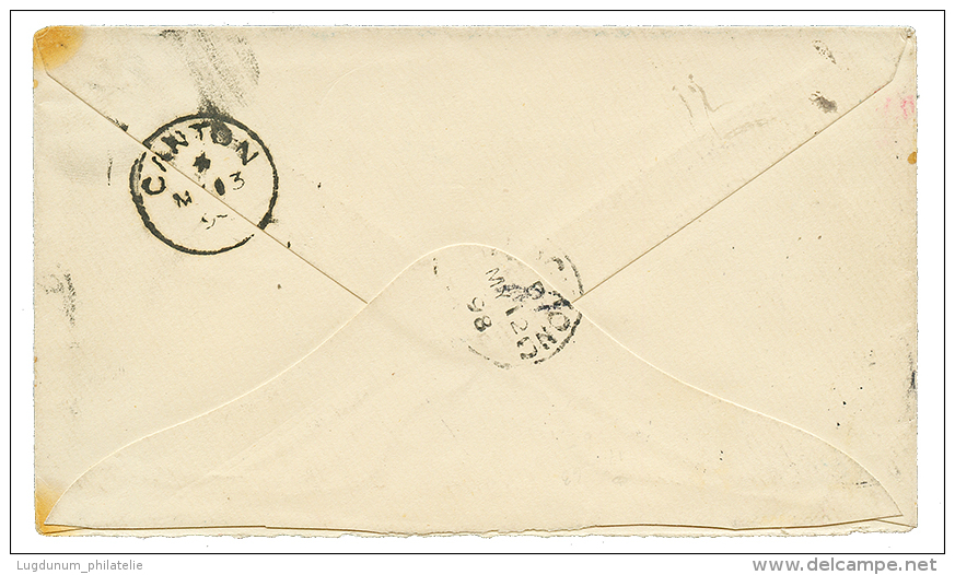 TREATY PORT - CANTON : 1898 GERMAN CHINA 20pf Canc. SHANGHAI On Envelope To "GERMAN CONSUL", HONG-KONG Redirected To CAN - Andere & Zonder Classificatie
