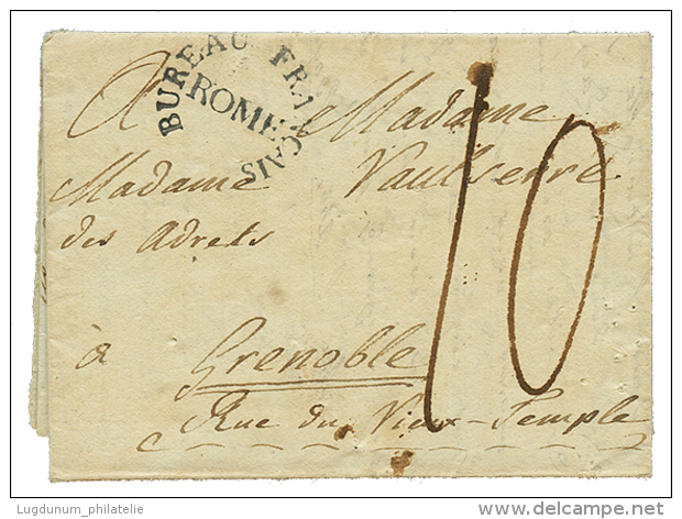 1803 BUREAU FRANCAIS ROME Used As Entry Mark On Entire Letter From MALTA To FRANCE. Very Unusual. Superb. - Malta (...-1964)