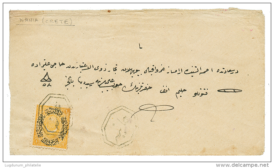 CRETE - OTTOMAN P.O HANIA : Stamp From TURKEY Canc. HANIA On Envelope. Vvf. - Other & Unclassified