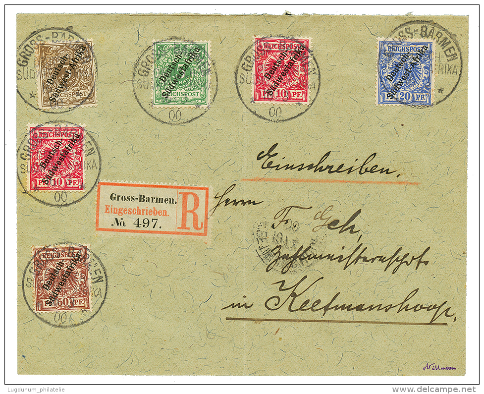 GROSS-BARMEN : 1900 REGISTERED Envelope From GROSS-BARMEN To KEETMANSHOOP. Vvf. - German South West Africa