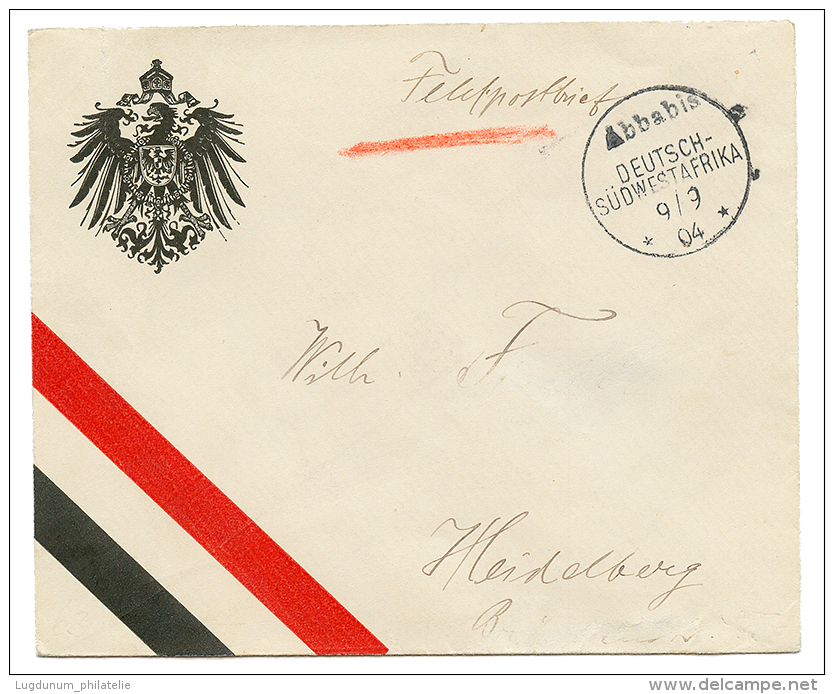 ABBADIS : 1904 ABBADIS In Black On Illustrated Envelope To GERMANY. Superb. - German South West Africa