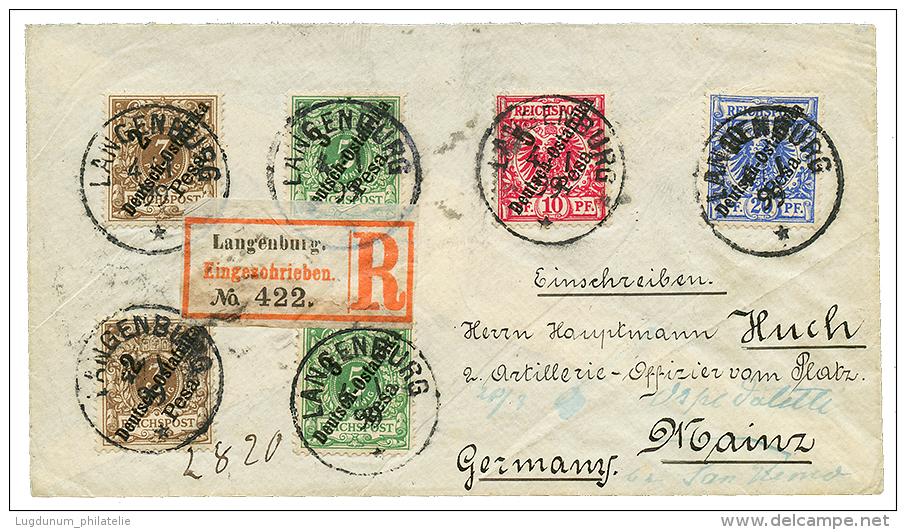 LANGENBURG : 1899 REGISTERED Envelope From LANGENBURG Via KILWA To GERMANY. Vf. - German East Africa