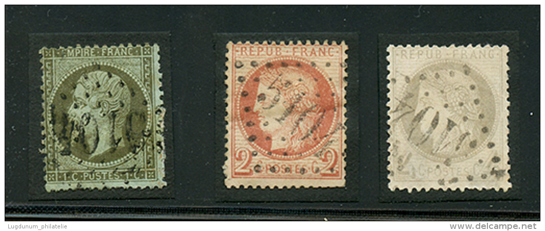 GC 5104 De SHANGHAI CHINE Sur Petites Valeurs : 1c(n°19), 2c Et 4c CERES. Pd. RARE. TB. - Used Stamps