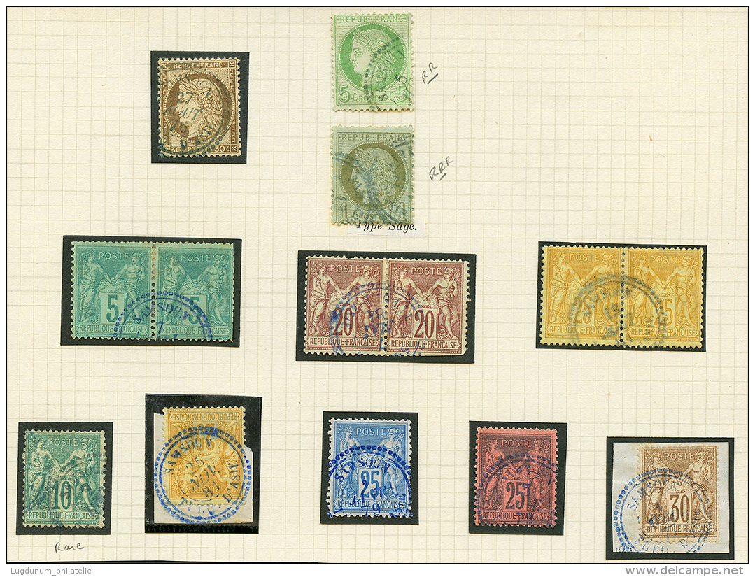 SAMSOUN - Superbe Ensemble De 14 Timbres Obl. SAMSOUN Dont 1,c Et 5c CERES. TB. - Other & Unclassified