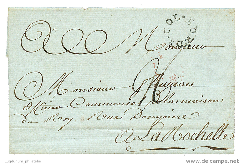 HAITI : 1787 COL. BORDX Sur Lettre De PORT AU PRINCE Pour La ROCHELLE. TTB. - Poste Maritime