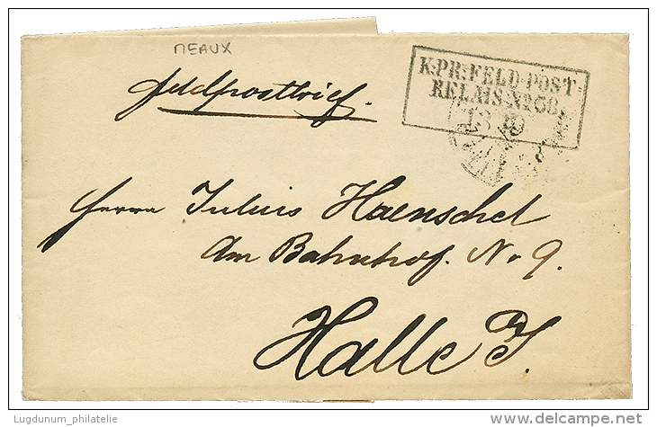 1870 FELDPOST RELAIS N°58 Sur Lettre Avec Texte De "MEAUX" Pour HALLE(ALLEMAGNE). TTB. - Oorlog 1870