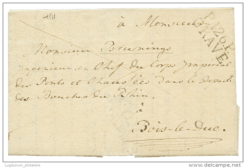 1811 P.126.P GRAVE Sur Lettre Pour BOIS-LE-DUC. Trés Rare. Superbe. - 1792-1815: Départements Conquis