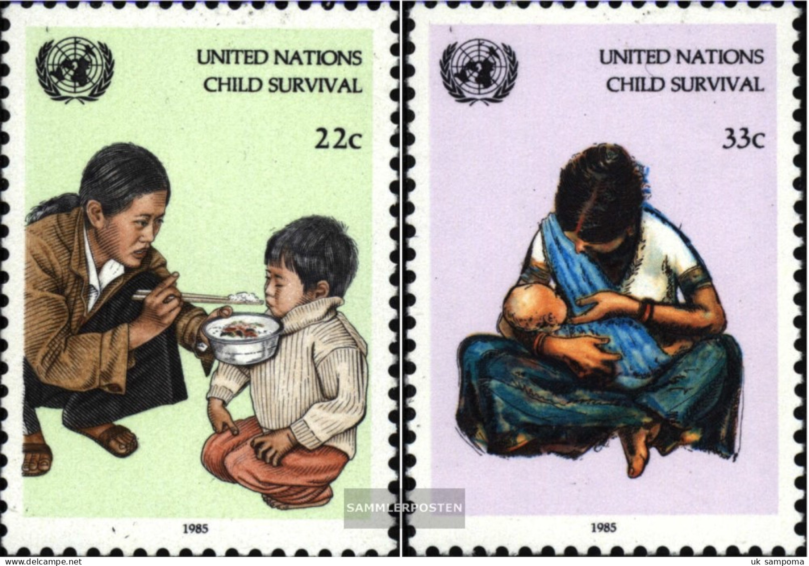 UN - New York 488-489 (complete Issue) Unmounted Mint / Never Hinged 1985 For Children - Unused Stamps