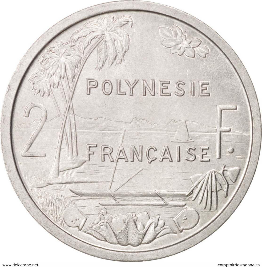 Monnaie, French Polynesia, 2 Francs, 1979, Paris, SUP, Aluminium, KM:10 - Polynésie Française