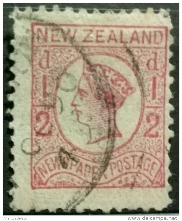 NEW ZEALAND  - QV -  YVERT # 38A - VF USED - Used Stamps