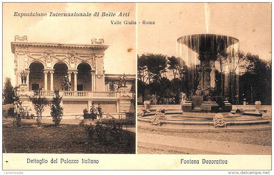 [DC3049] CPA - ITALIA - ROMA VALLE GIULIA - ESPOSIZIONE INTERNAZIONALE DI BELLE ARTI - Non Viaggiata - Old Postcard - Ausstellungen